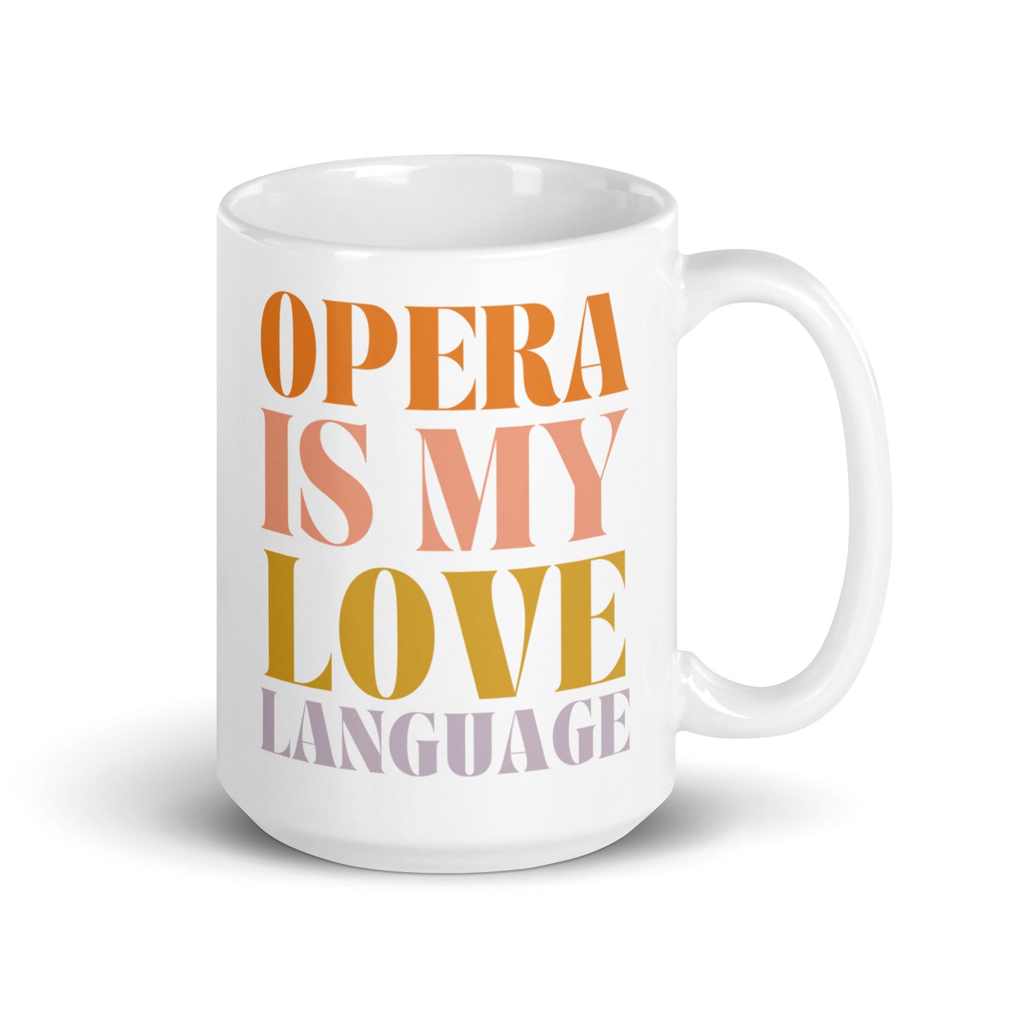 Opera is My Love Language Retro Mug 15 oz