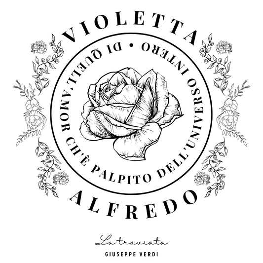 Violetta & Alfredo 3" Sticker