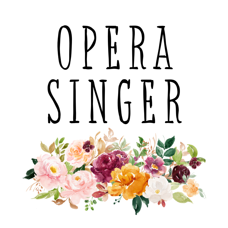 Opera Singer Floral 3" Sticker