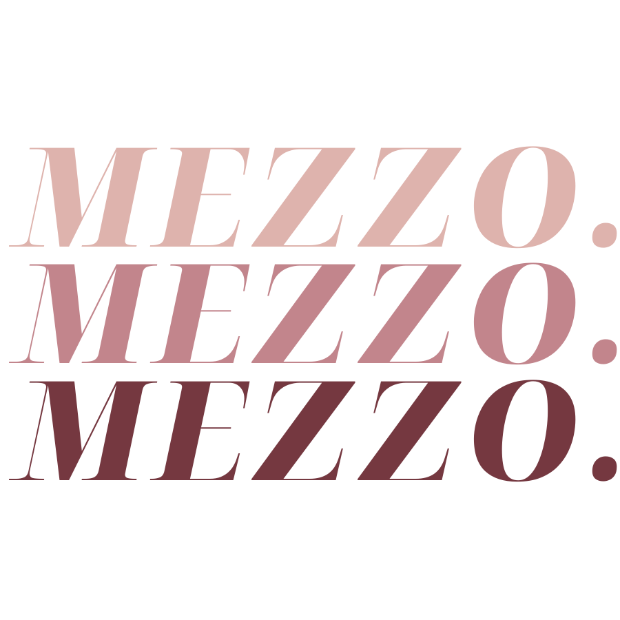MEZZO MEZZO MEZZO 3" Sticker
