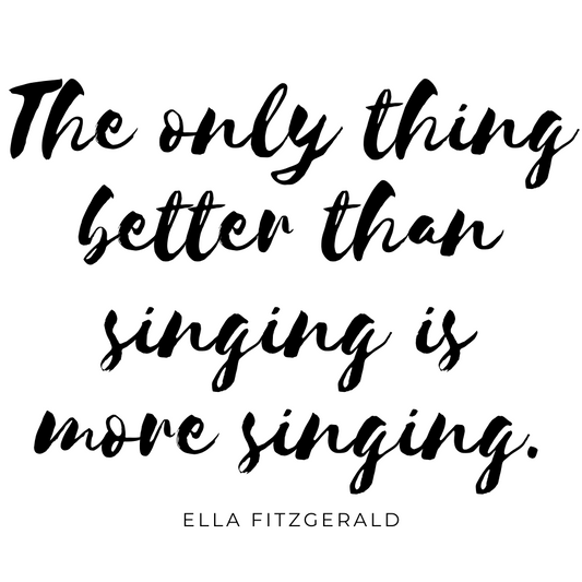 The only thing better than singing is more singing. 3" Sticker
