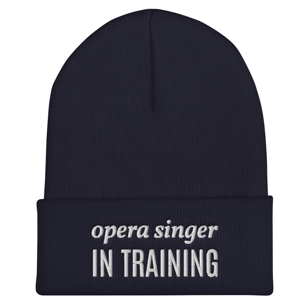 Opera Singer in Training Cuffed Beanie