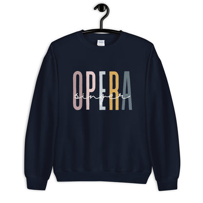 Opera Singer Navy Unisex Sweatshirt